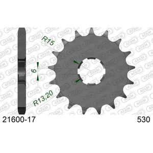 Πεταλιέρα Afam 530 17 dents image-0