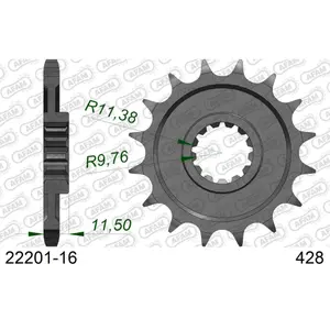 Sprocket Afam 428 16 dents image-0