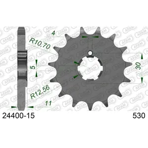Πεταλιέρα Afam 530 15 dents image-0