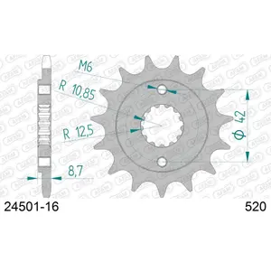 Zahnrad Afam 520 16 dents image-0