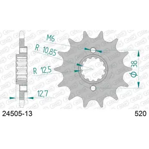 Πεταλιέρα Afam 520 13 dents image-0