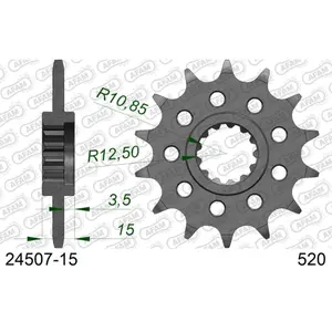 Πεταλιέρα Afam 520 15 dents image-0