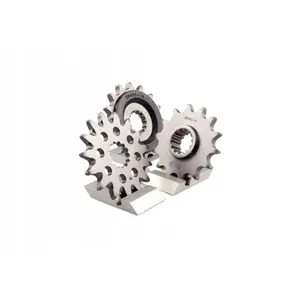 Motorcycle sprocket with front rubber noise reducer Afam 525 17 dents image-0