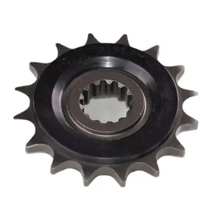 Motorcycle sprocket with front rubber noise reducer Afam 520 16 dents image-1