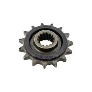 Motorcycle sprocket with front rubber noise reducer Afam 530 15 dents image-0