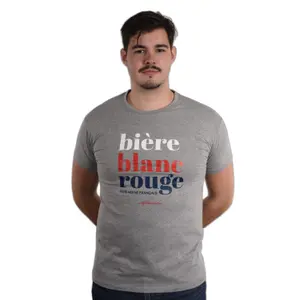 T-shirt Aficionados Biere Blanc Rouge image-0