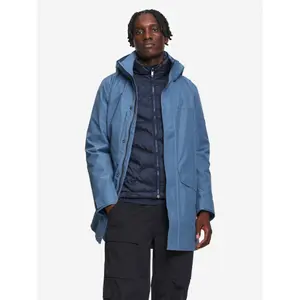 Long 2-layer parka with hood Aigle Gore-Tex T-Kit image-2