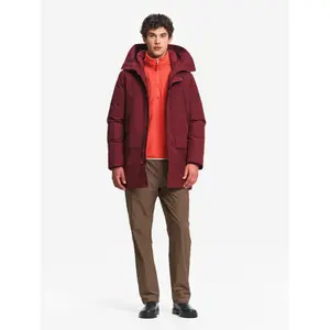 Long Hooded Parka with Down and Feather Padding Aigle Gore-Tex image-3