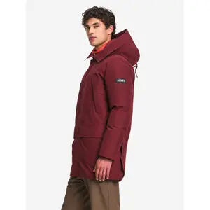 Long Hooded Parka with Down and Feather Padding Aigle Gore-Tex image-4