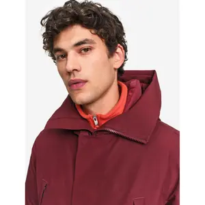Long Hooded Parka with Down and Feather Padding Aigle Gore-Tex image-6