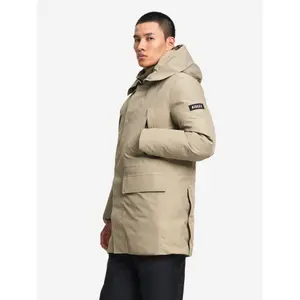 Long Hooded Parka with Down and Feather Padding Aigle Gore-Tex image-3