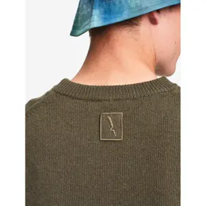 Round Neck Pullover in Mixed Wool Aigle image-6