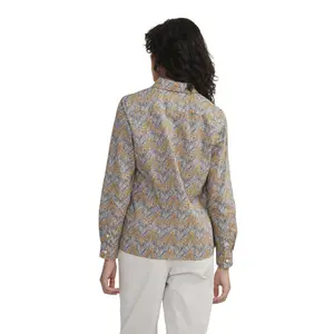 Chemise manches longues coton en tissu Liberty femme Aigle image-4