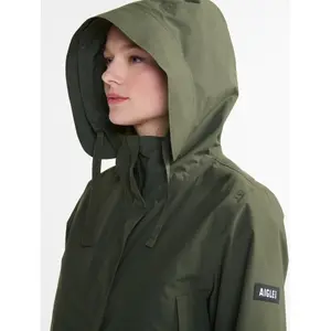Hüftlange wasserdichte Damenjacke mit Kapuze Aigle MTD® image-2