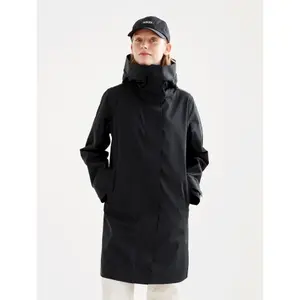 Women's long hooded raincoat Aigle MTD® image-1