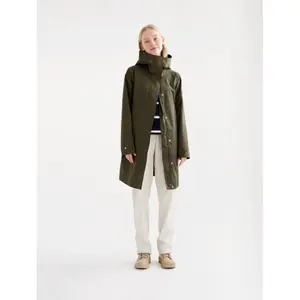 Women's long hooded raincoat Aigle MTD® image-2