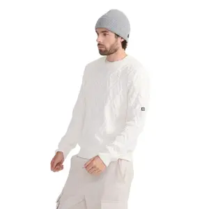 Camisola de gola redonda em malha canelada de grande espessura Aigle image-3