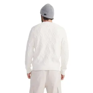 Camisola de gola redonda em malha canelada de grande espessura Aigle image-4