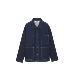 Mid-length denim work jacket Aigle image-0
