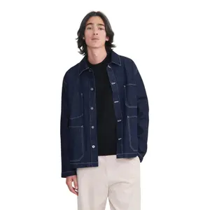 Mid-length denim work jacket Aigle image-1