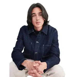 Mid-length denim work jacket Aigle image-4