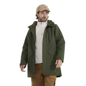 Long parka with hood Aigle Gore-Tex T-Kit image-1