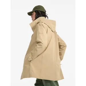 Long parka with retractable hood Aigle Gore-Tex image-2