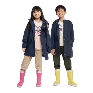 Iconic waterproof oilskin jacket for kids Aigle image-0