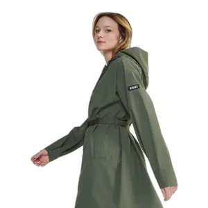 Belted waterproof coat for women Aigle MTD® image-1