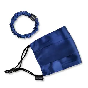 Ansiktsmask och scrunchie i siden för kvinnor Ailoria Allure & Doux image-0