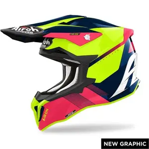 Casque moto cross Airoh Strycker Blazer image-0