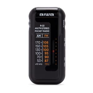 Radio de poche portable avec écouteurs Aiwa R22