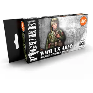 Coffret de peinture AK Interactive Ww2 Us Uniforms 3G