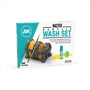 Malerei AK Interactive Master Acrylic Wash (x18)
