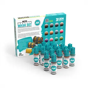 Malerei AK Interactive Master Acrylic Wash (x18) image-1