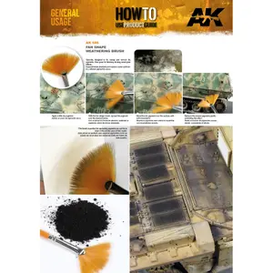 Synthetic paint AK Interactive Weathering Fan Shape image-1