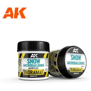 Βαφή μοντέλων AK Interactive Dioramas Snow Microbilles image-1