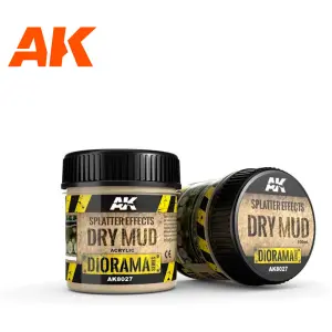 Βαφή μοντέλων AK Interactive Dioramas Splatter Effects Dry Mud image-0