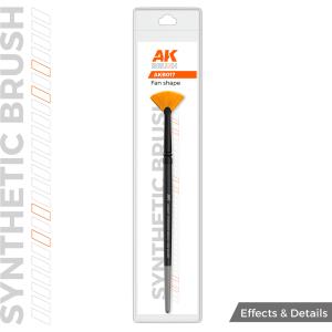 Synthetic brush AK Interactive Fan shape