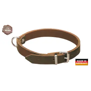 Collar para perro de cuero remachado Akah image-0