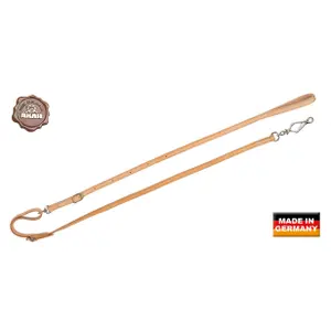 Laisse pour chien en cuir de mollèterie Akah Natur 14 mm image-0