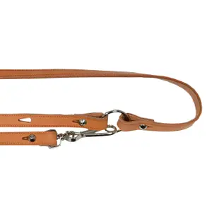 Guinzaglio per cane in pelle con fischietto Akah image-1