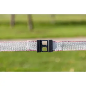 Accesorio para conector de valla de cinta de hasta 40 mm de acero inoxidable Ako Litzclip (x5) image-2