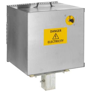 Anti-theft galvanized steel electrical box for 12v substation Ako image-1