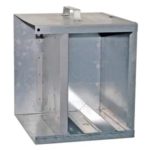 Zinc-plated metal electrical box Ako
