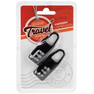 Padlock with hook and child's combination lock Aktive (x2) image-1