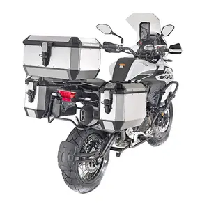Paar motorkoffers Givi Trekker Alaska Monokey Aluminium naturel 36L image-2