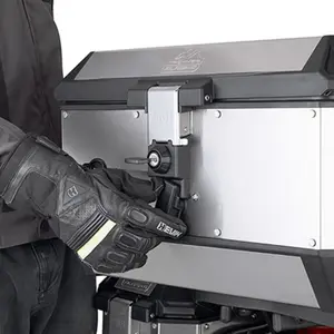 Paar motorkoffers Givi Trekker Alaska Monokey Aluminium naturel 36L image-3