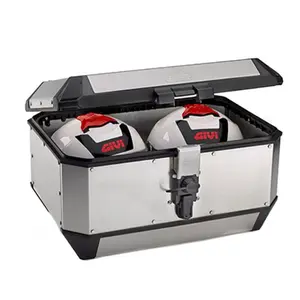 Paar motorkoffers Givi Trekker Alaska Monokey Aluminium naturel 36L image-4