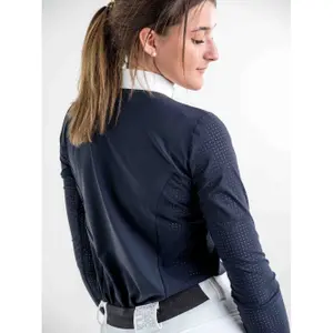Polo d'équitation de concours manche longues femme Le Sabotier Alba image-6